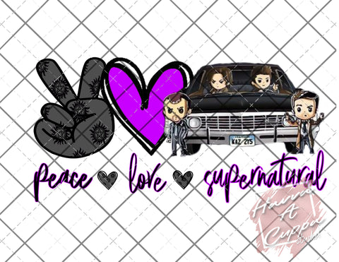 peace love supernatural Digital File png Only sublimation Digital Download