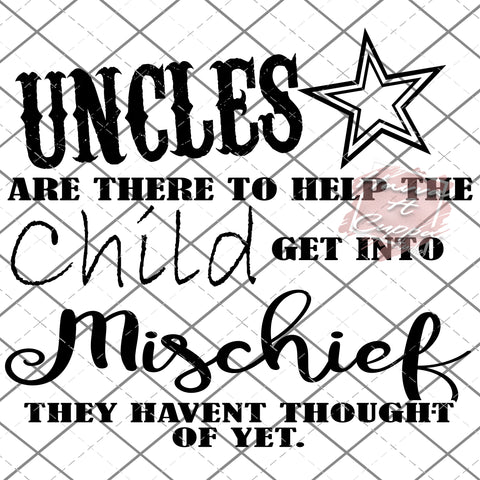 uncles mischief png Only digital files sublimation design Digital Download PNG FILE